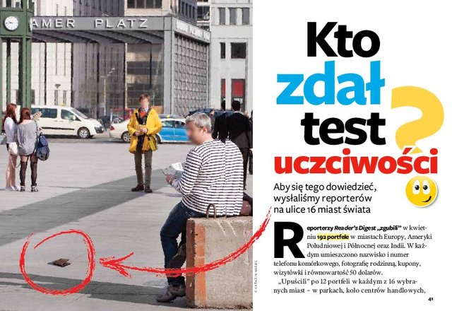 550899 Znaleziony portfel… Które narody zdały test uczciwości?