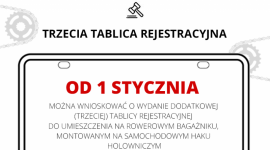 Rowerowe bagażniki na hak. Trzecia tablica legalna od 2016 roku BIZNES, Prawo - Z początkiem 2016 r. wchodzą w życie przepisy umożliwiające wydanie trzeciej tablicy rejestracyjnej, którą można umieścić na – montowanym na samochodowym haku holowniczym – bagażniku do przewozu rowerów.
